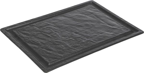Блюдо прямокутне Lavastone Black 33,5х23,7 см 