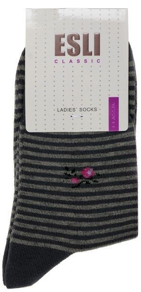 Шкарпетки ESLI CLASSIC 071 р. 23 темно-сірий 