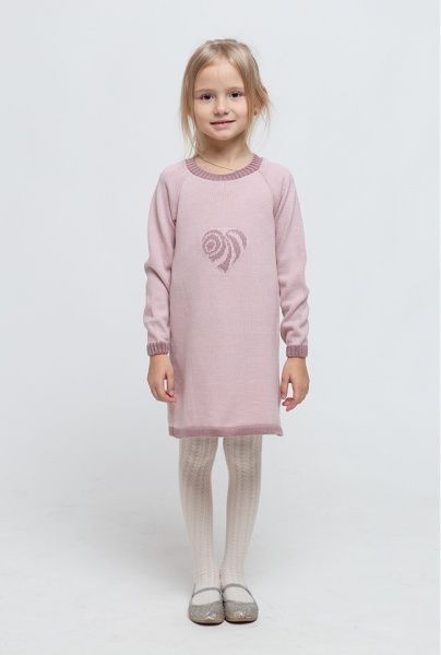 Туника для девочек ART KNIT Сердце р.98-104 розовый 