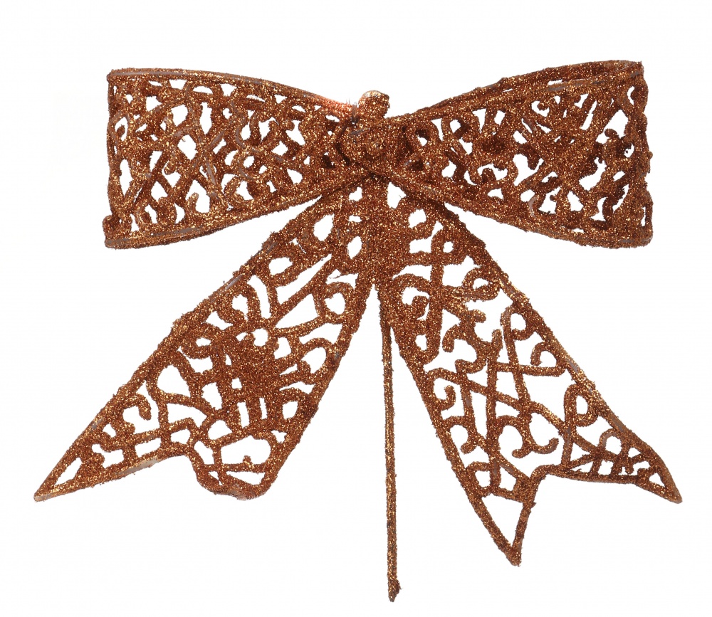 Декорація новорічна Бант 12 см в асортименті EPI-EYK4-1048