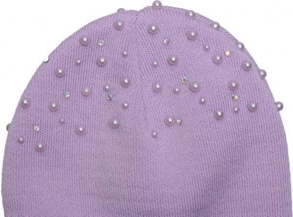 Шапочка дитяча для дівчинки Luna Kids р.48 бузковий 2289 