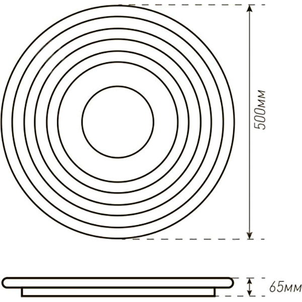 Люстра светодиодная Hopfen Phine RGB Tunnel з пультом ДК 66 Вт белый 