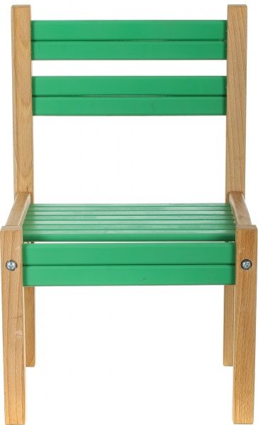 Стульчик для детей ArinWOOD Мишка зеленый 04-011G