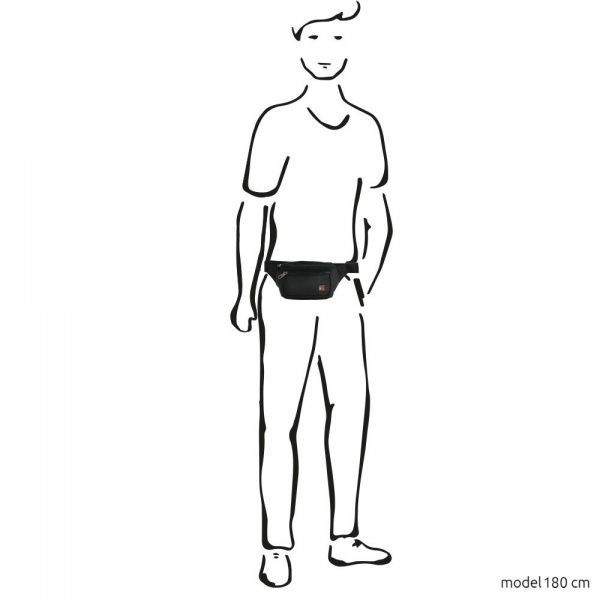 Сумка поясная Enrico Benetti black