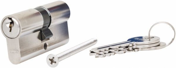 Цилиндр Abus E50 35x35 ключ-ключ 70 мм матовый никель