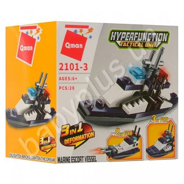 Конструктор Qman 2101 транспорт в асортименті ODC79991