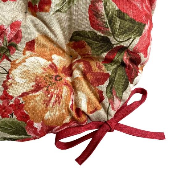 Подушка на стул РОУЗ Цветы большие d40 La Nuit