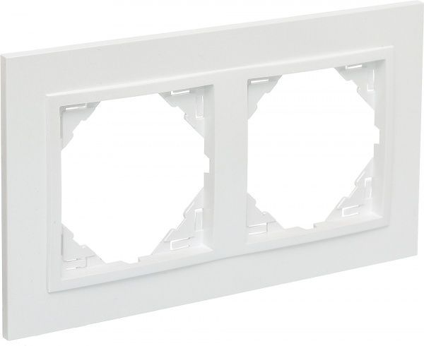 Рамка двухместная Efapel ANIMATO Logus универсальная металлик ледяной 90920 TEE