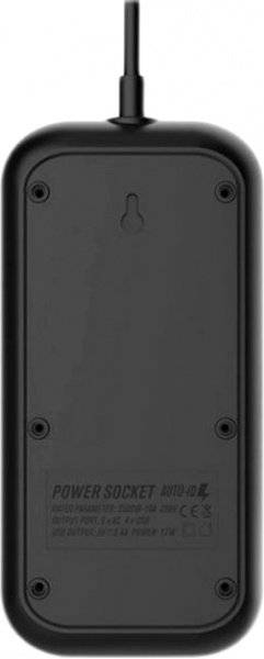 Фильтр-удлинитель Gelius Pro PowerStrip U-Power с заземлением 6 гн. черный 2 м 00000090342 