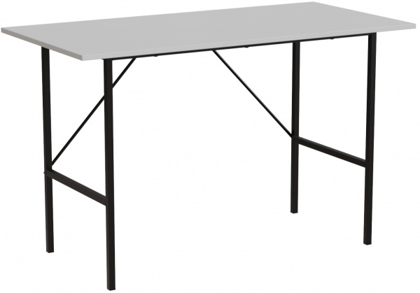 Стол Time Тайм 1200x600x16 мм белый/черный 