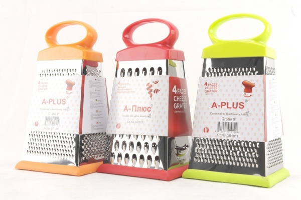 Тертка чотиристороння конус нержавіюча сталь A-PLUS