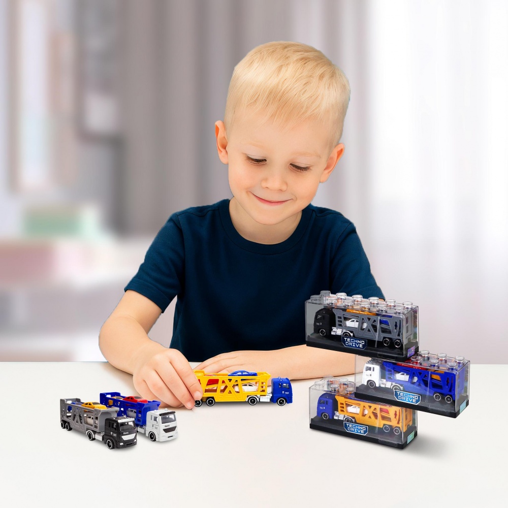 Модель TechnoDrive 1:43 Автоперевозчик в ассортименте 250415CG