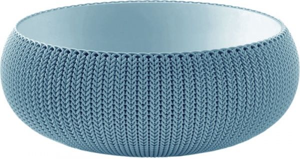 Горшок пластиковый Cozies L круглый 22,8л бирюзовый (17202258938) 