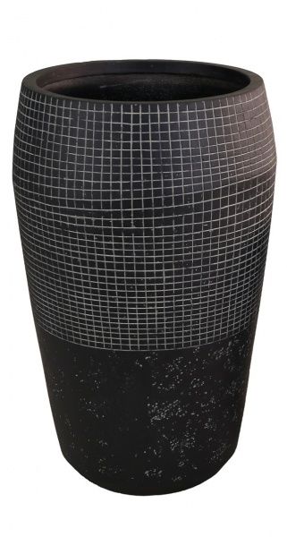 Кашпо Engard Пуату круглий 148 л темно-сірий (GA77-2) 