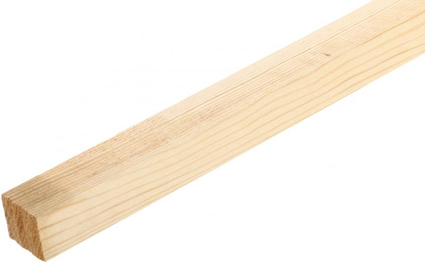 Рейка Ліра цельная 40х50х3000 мм сосна (уп. 4 шт.)