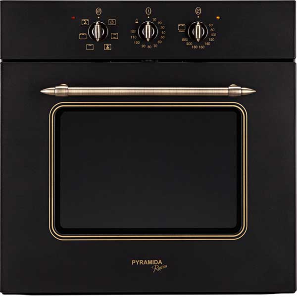 Духовой шкаф электрический Pyramida F 64 ER black Rustico