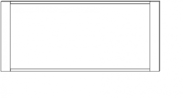 Дзеркало SOKME Франческа 1374x600 мм дуб вотан 