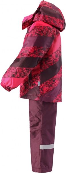 Комплект детской одежды для девочки Lassie (куртка + брюки на подтяжках) р.116 малиновый 
