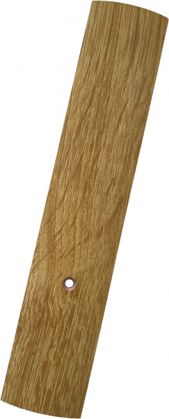 Поріжок алюмінієвий Braz Line гладенький з отворами 40x2700 мм дуб натуральний 