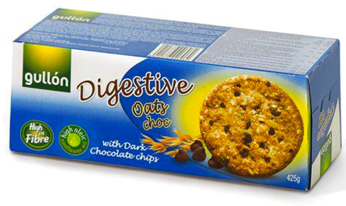 Печенье Gullon Digestive овсяное с шоколадными крошками 425 г 