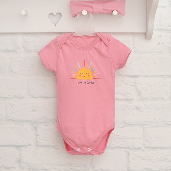 Боди детское для девочки Blanka Солнышко р.74 розовый 110231 