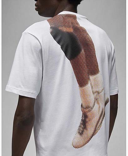 Футболка Nike M J FLT HRTG 85 SS CREW FB7384-100 р.L белый