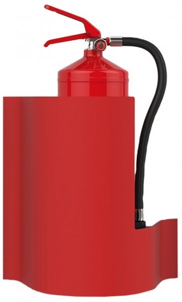 Кронштейн для вогнегасника червоний 386x400x234 мм Wawe 85210