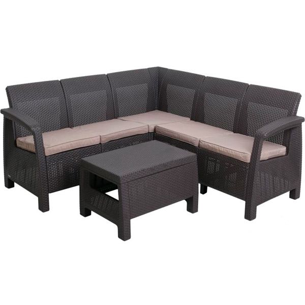 Комплект мебели Curver Corfu Relax коричневый