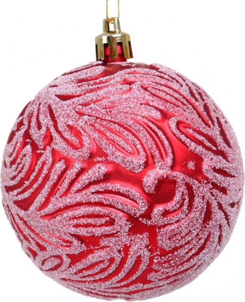 Набор елочных шаров Иней в ассортименте (EPI-N3-8006-310) d 80 мм 6 шт./уп.