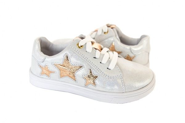 Кеды детские Мальви р.33 белый с золотистым Ш-460 E 