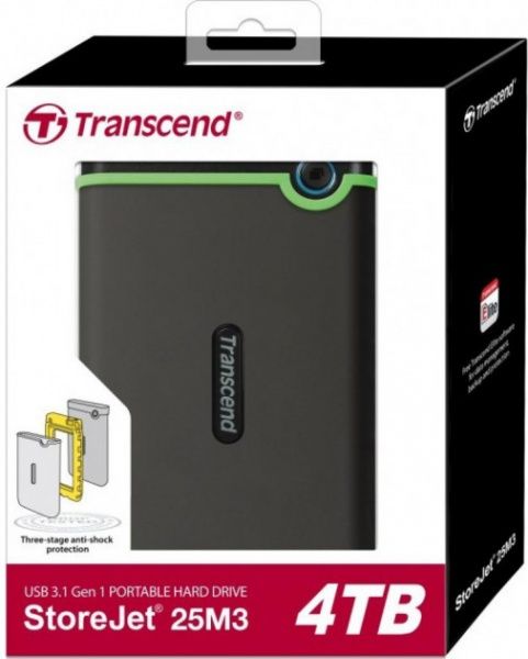 Внешний жесткий диск Transcend StoreJet 25M3S 4 ТБ 2,5