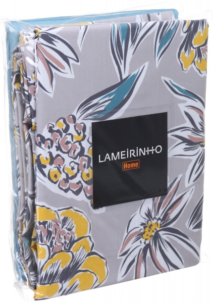 Комплект постільної білизни Leiria сімейний блакитний із малюнком Lameirinho 