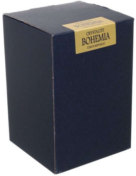 Ваза на ніжці Facet скляна прозора 24,5 см Bohemia