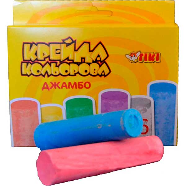 Набор мелков Jumbo 6 шт. 51517-TK Тікі