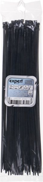 Стяжка кабельная Expert Power 4.8х400 мм 100 шт. черный 