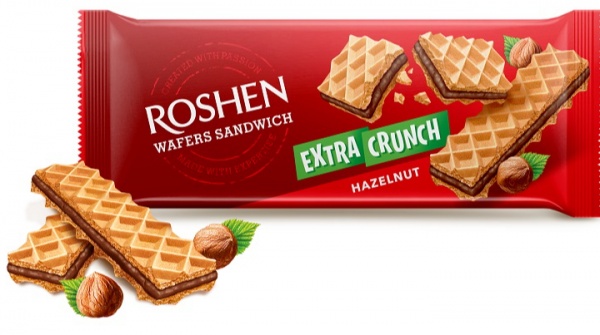 Вафли Roshen Wafers Sandwich Crunch орех ККФ 150 г 