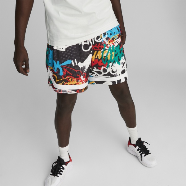 Шорти Puma GRAFFITI SHORT 53923901 р. XXL різнокольоровий