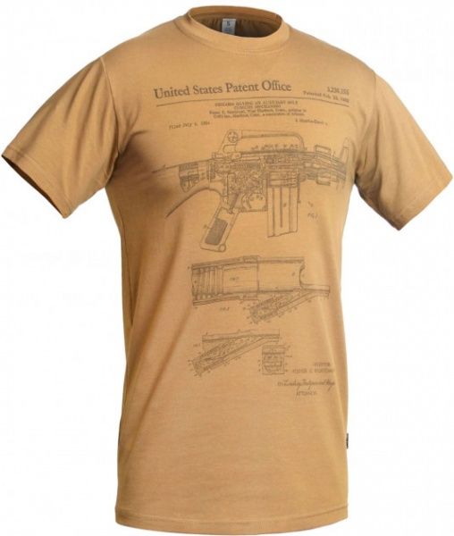 Футболка P1G-Tac M16/AR15 Rifle Legend р. S UA281-29891-CB-M16 Coyote Brown