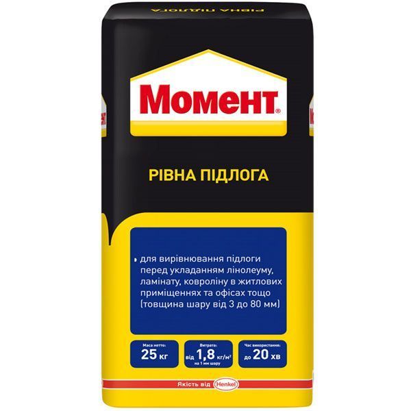 Самовыравнивающийся пол Момент «Ровный пол» 25 кг