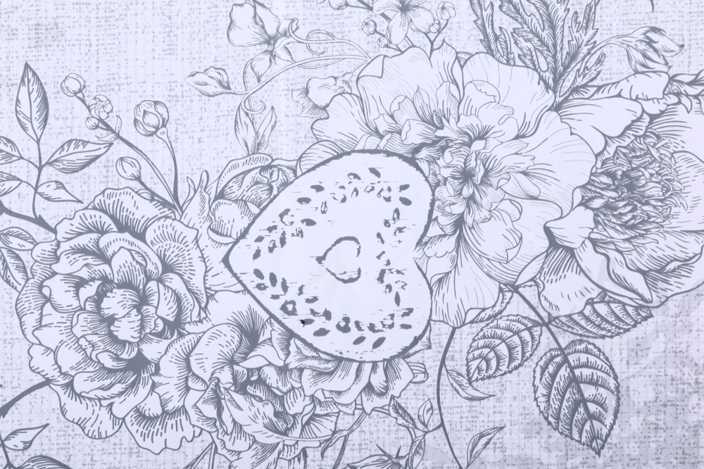 Скатерть Victoria 140x180 см белый с рисунком UP! (Underprice)