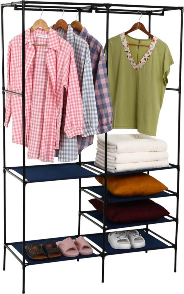 Тканинна шафа для одягу INDIGO 1730х1077х450 мм синій