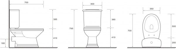 Унитаз VOLLE Barco 13-88-604