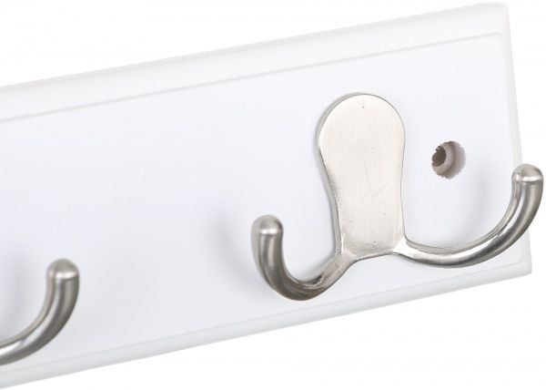 Вешалка для одежды IV тип 2 никель/белый