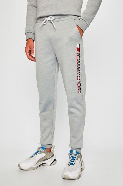 Брюки Tommy Hilfiger Sport FLEECE HBR LOGO JOGGER S20S200189001 р. XL светло-серый