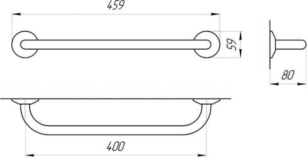 Поручень для ванной Стандарт 40 см 71401035