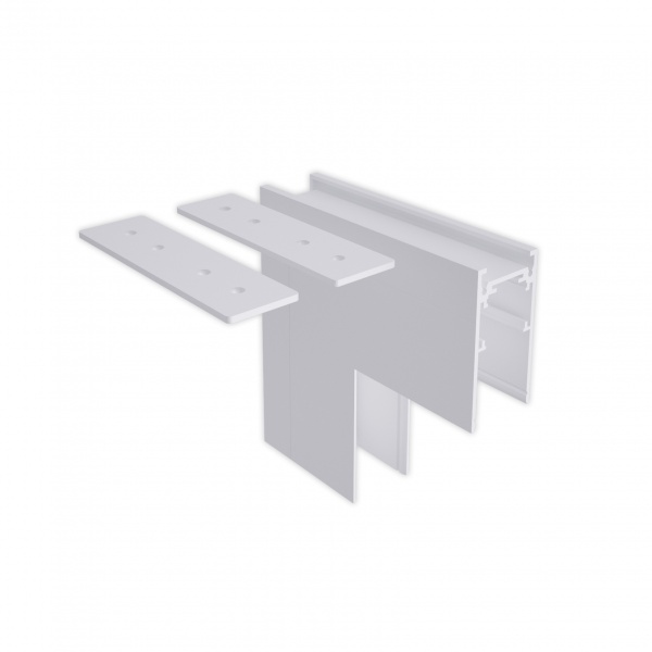 Соединитель угловой Hopfen наружный 002 для шинопровода магнитного белый 365796 