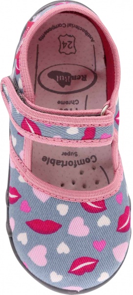 Капці дитячі RenBut Kiss р.24 сірий 13-105_P-0820-24 