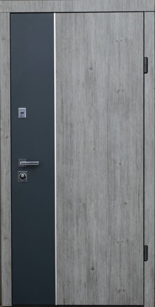 Дверь входная противопожарная Berez Smart Party BZ 95 R дуб вулканический / RAL 7016 2040x950 мм правая