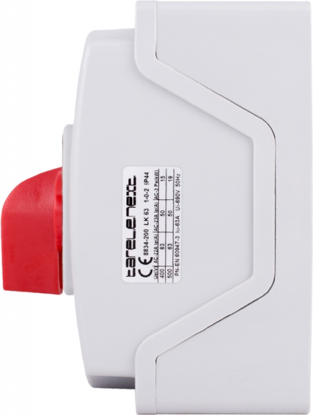 Переключатель пакетный E.NEXT LK63/3.323-ОВ/45 в корпусе 3p 1-0-2 63А IP44 8834-200