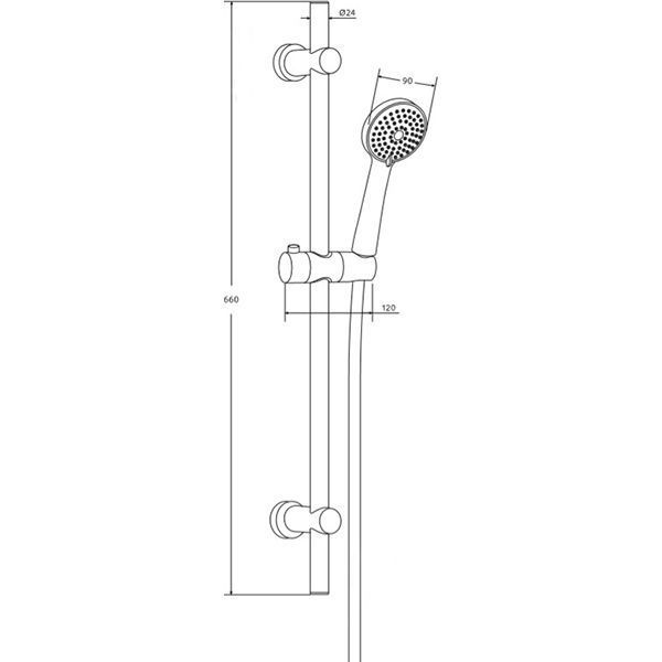 Душевой гарнитур Damixa 917600000 Origin Line 